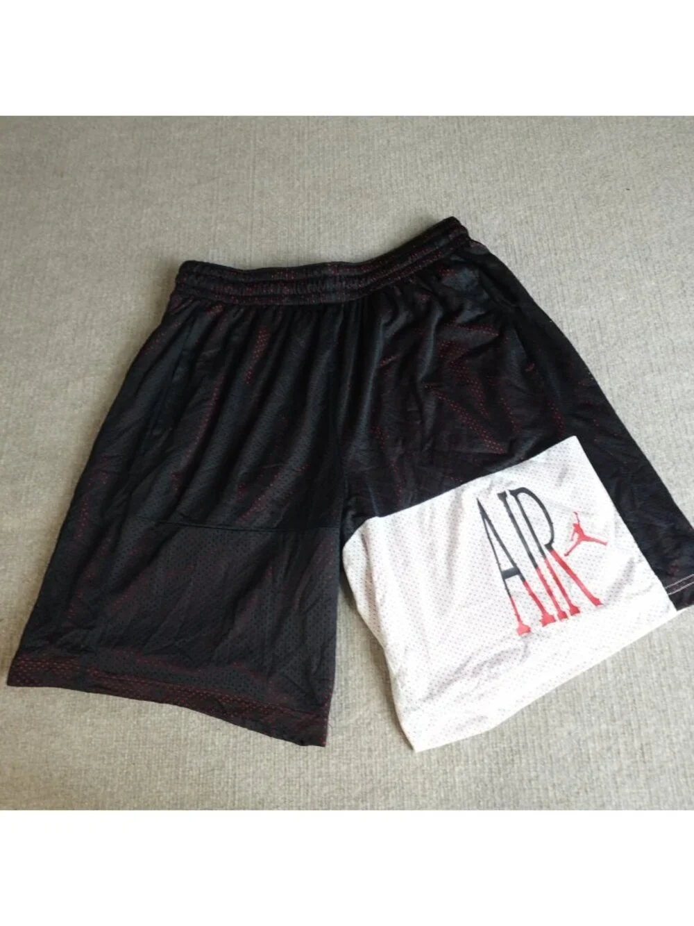 Jordan Shorts XL Black  Air Colorblock Lined Retro Mesh AR6190-010